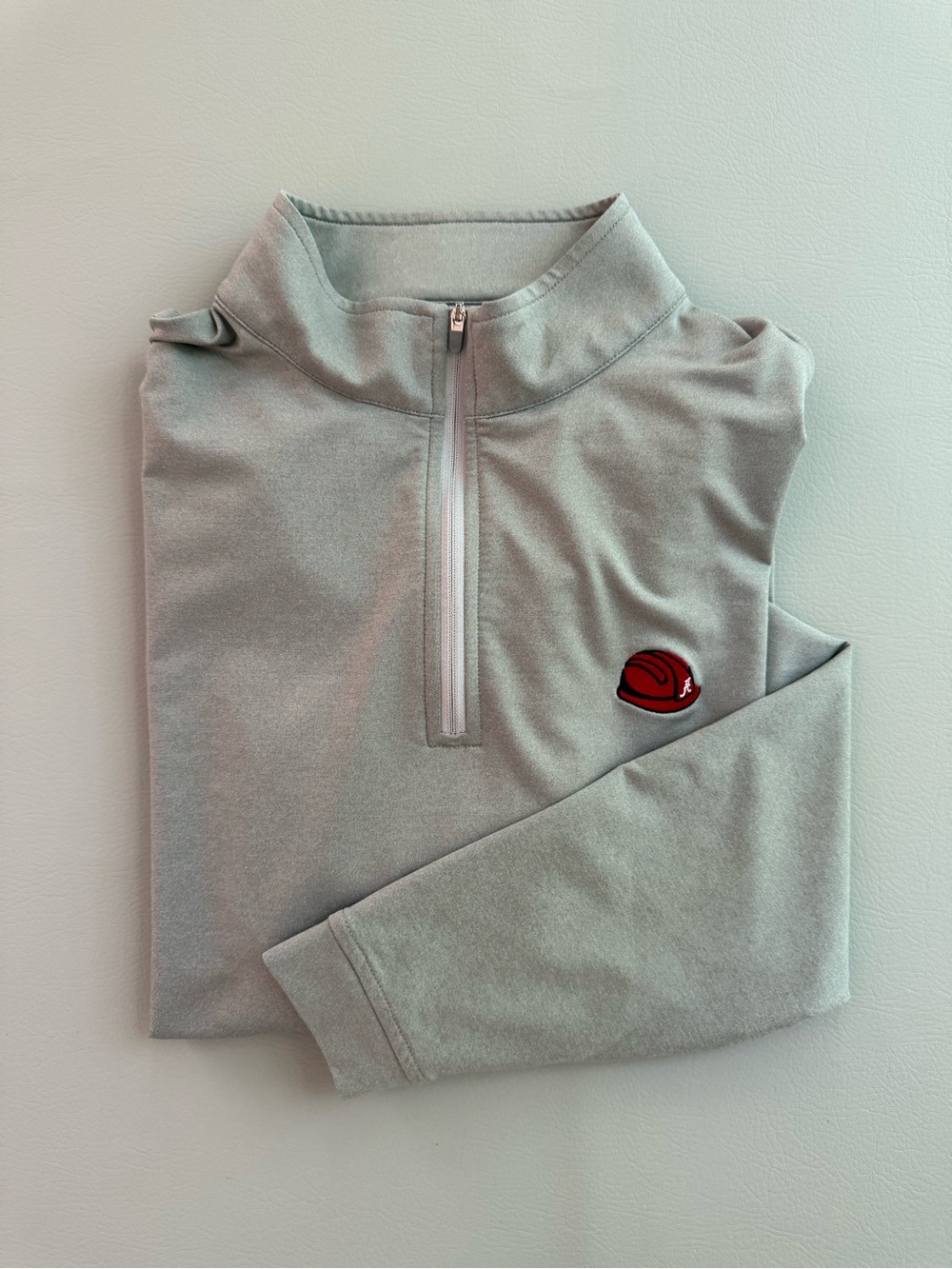 Peter Millar Alabama Polo Quarter Zip Bama Hard Hat Perth Performance Men LARGE